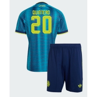 Camiseta Colombia Juan Fernando Quintero #20 Segunda Equipación Replica Mundial 2026 para niños mangas cortas (+ Pantalones cortos)